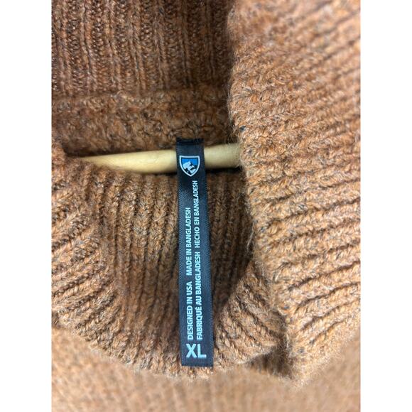 KÜHL Alpaca Blend Turtleneck Sweater Brown Textured Knit Women’s XL - Picture 9 of 9